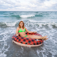 Inflatable Buffalo Plaid River Tube Pool Float