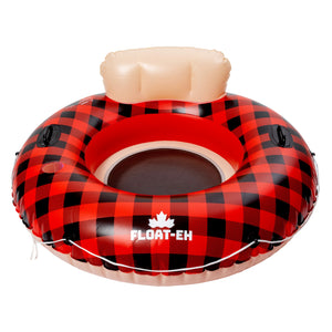 Buffalo Plaid Checkered River Tube for Floating