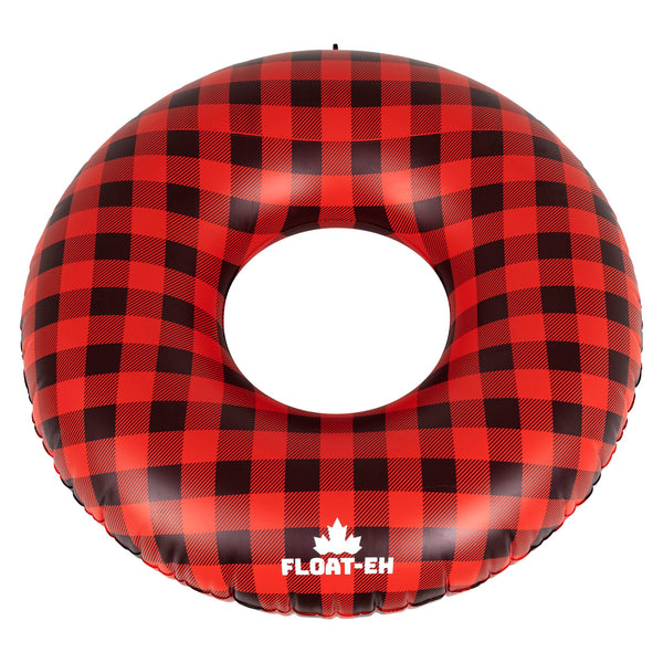 Buffalo Plaid Tube - Classic Red Plaid Water Activity Tube